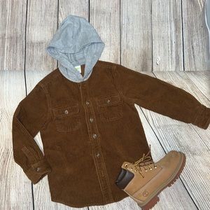 Brown Corduroy Jacket/Shirt By Crazy 8